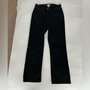 J. Crew Black Corduroy Billie Demi Boot Crop